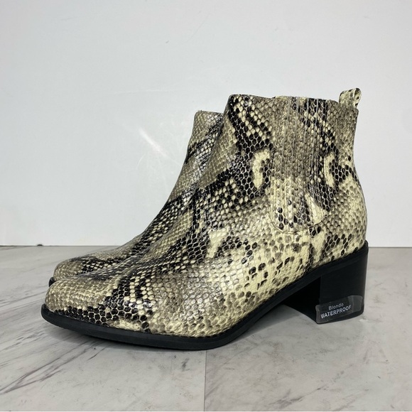 New! Blondo Elvina Snakeskin Leather Bootie 8.5 - Picture 14 of 14